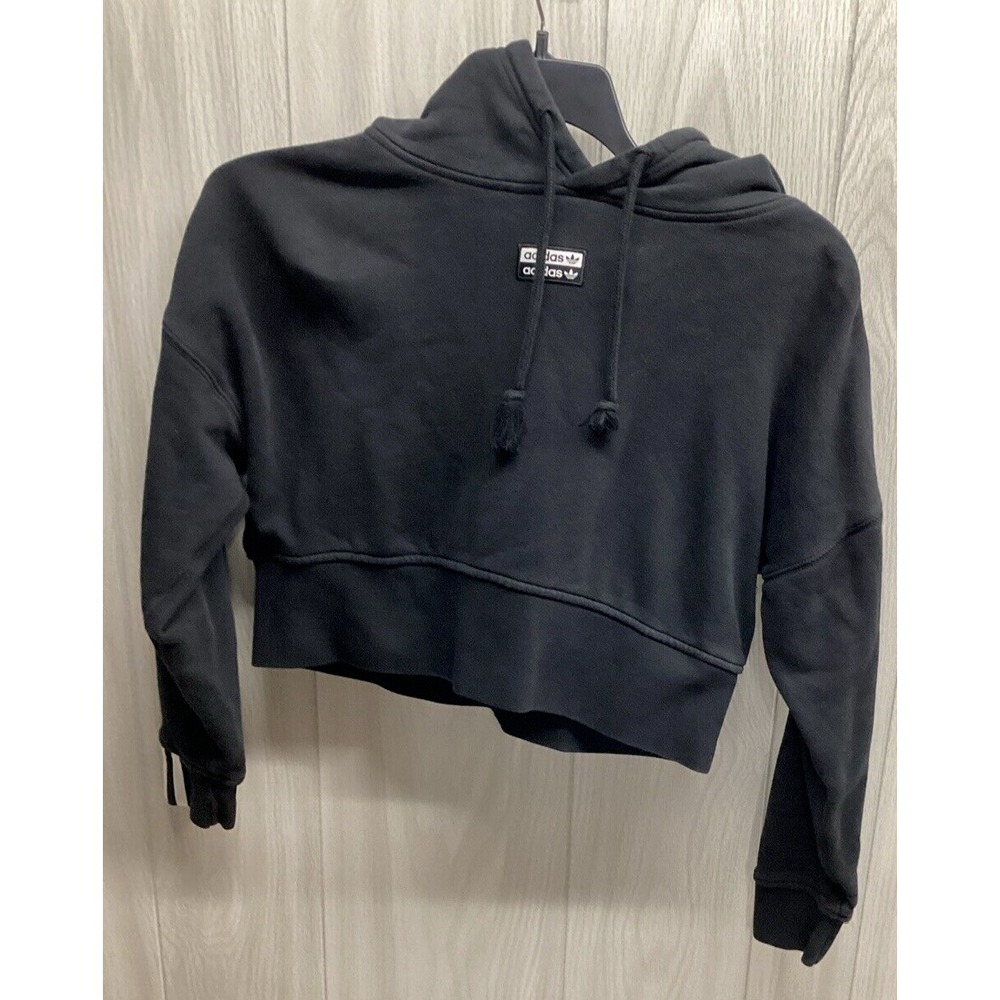 ADIDAS Women's (Size XS) Cropped Long Sleeve‎ Hooded Pullover Sweatshirt